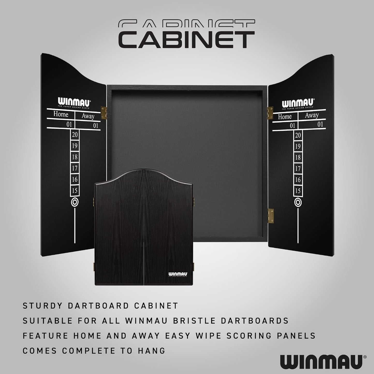 Darts - Masters Pro Premium Bristle Dartboard Set - Includes Dart Board, Darts, Flights, Shafts and Oche Strip - Professional Steel Tip Dartboard Set for Adults