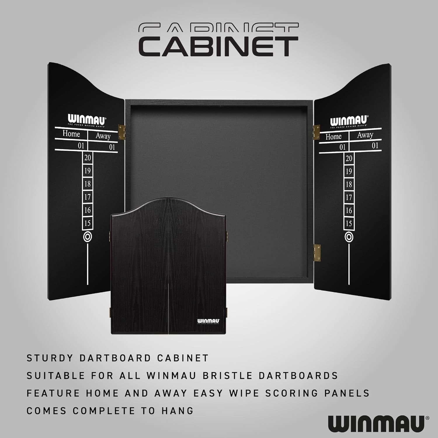 Darts - Masters Pro Premium Bristle Dartboard Set - Includes Dart Board, Darts, Flights, Shafts and Oche Strip - Professional Steel Tip Dartboard Set for Adults